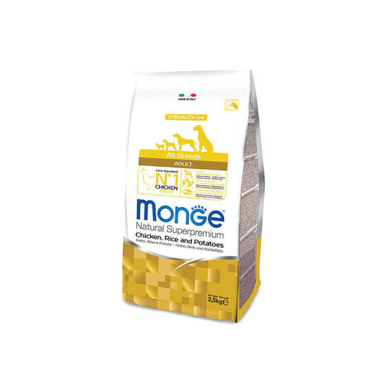 Monge Natural Superpremium All breeds Adult Monoprotein Chicken with Rice and Potatoes 12 kg